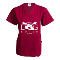 Scrub Top: Dog Lover Dog is Good