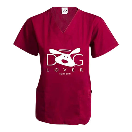Scrub Top: Dog Lover Dog is Good