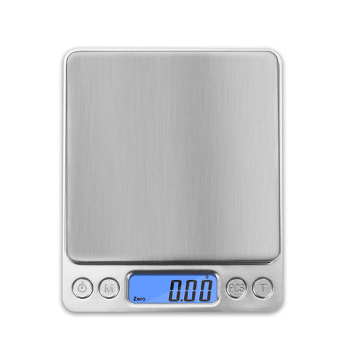 Digital Kitchen Scale, 500g x 0.01g Gram Scale, Cooking Food Scale with LCD Display, Small Pocket Scale with 2 Trays for Baking, Jewelry, Herbs, Seasoning EasyOptionXY LLC