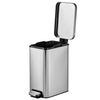 Better Homes & Gardens 2.6G Slim Stainless Steel Step Trash Can; Bedroom Bath Office Step Can EasyOptionXY LLC