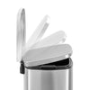 Qualiazero 13.2 Gallon Trash Can, Rectangular Step On Kitchen Trash Can, Silver EasyOptionXY LLC