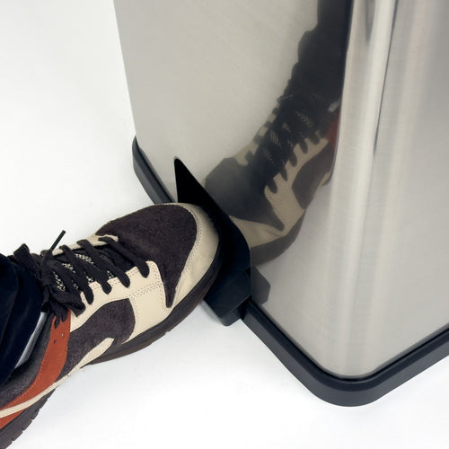 Mainstays 13.2 Gallon Trash Can, Plastic Rectangular Step Kitchen Trash Can, Silver EasyOptionXY LLC