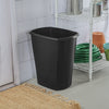 Sterilite 10 Gallon Rectangular Trash Can, Plastic, Kitchen, Black Trash Can EasyOptionXY LLC