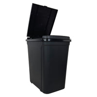Mainstays 7.6 Gallon Kitchen Trashcan, Plastic Touch Top Lid Trashcan, Black, Size: 14.17" L x 10.62" W x 16.92" H EasyOptionXY LLC