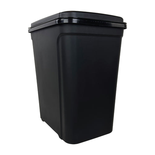 Mainstays 7.6 Gallon Kitchen Trashcan, Plastic Touch Top Lid Trashcan, Black, Size: 14.17" L x 10.62" W x 16.92" H EasyOptionXY LLC