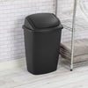 Sterilite 7.5 Gallon SwingTop Trash Can, Plastic, Kitchen, Black Trash Can EasyOptionXY LLC
