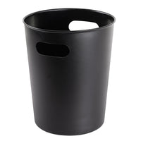 Mainstays Basic Plastic 2.64 Gallon Wastebasket in Rich Bla ck for Bathroom, Bedroom or Office EasyOptionXY LLC