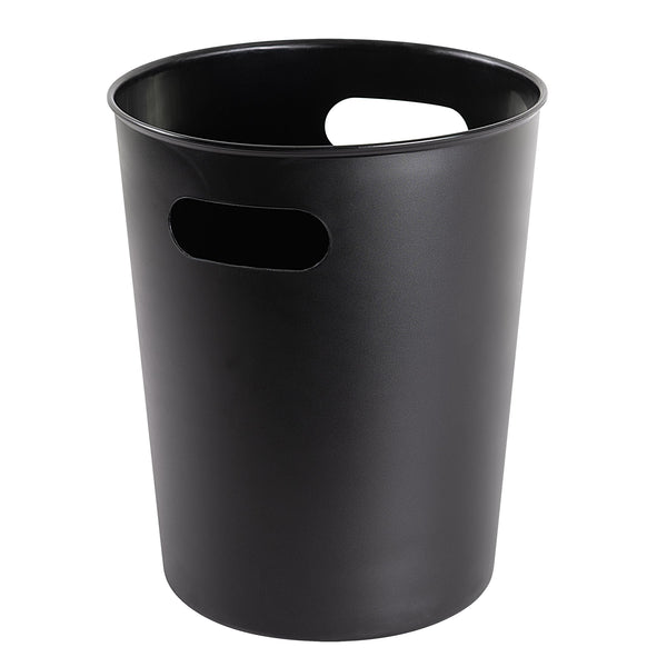 Mainstays Basic Plastic 2.64 Gallon Wastebasket in Rich Bla ck for Bathroom, Bedroom or Office EasyOptionXY LLC