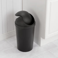 Sterilite 3 gal Plastic Round Swing Top Bathroom Trash Can, Black EasyOptionXY LLC