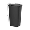 Mainstays 11 Gallon Trash Can, Plastic Lift Top Kitchen Trash Can, Black EasyOptionXY LLC