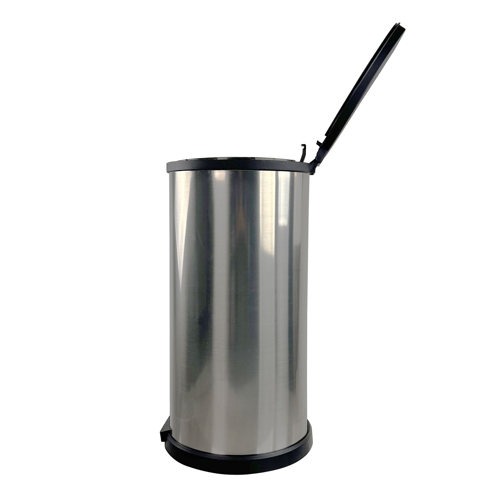 Mainstays 7.9 Gallon Trash Can, Plastic Round Step Kitchen Trash Can, Silver EasyOptionXY LLC