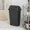 Sterilite 13 Gal. Roll Top Wastebasket, Plastic, Kitchen, Black EasyOptionXY LLC