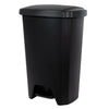 Hefty 12.1 Gallon Trash Can, Plastic Step On Kitchen Trash Can, Black EasyOptionXY LLC