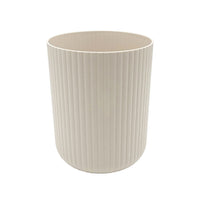 Mainstays 1.64 Gallon Plastic Ribbed Wastebasket, Beige EasyOptionXY LLC