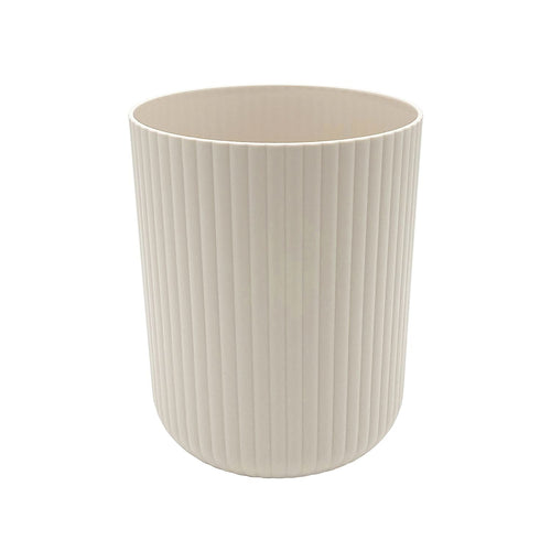 Mainstays 1.64 Gallon Plastic Ribbed Wastebasket, Beige EasyOptionXY LLC