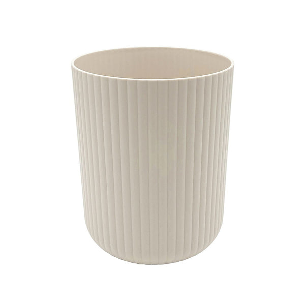 Mainstays 1.64 Gallon Plastic Ribbed Wastebasket, Beige EasyOptionXY LLC