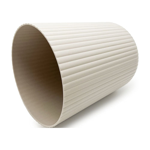 Mainstays 1.64 Gallon Plastic Ribbed Wastebasket, Beige EasyOptionXY LLC