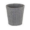 Household Essentials Woven Waste Basket, Gray Paper Rope Waste Bin for Bathroom, Bedroom, Office EasyOptionXY LLC