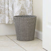 Household Essentials Woven Waste Basket, Gray Paper Rope Waste Bin for Bathroom, Bedroom, Office EasyOptionXY LLC