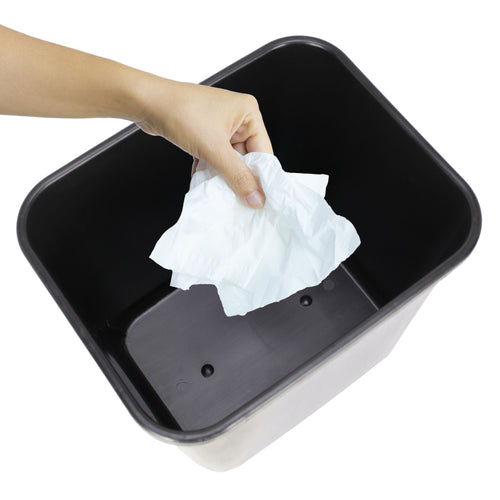 (2 pack) Mainstays 3 gal Plastic Open Top Kitchen Trash Can, Black EasyOptionXY LLC