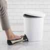 (2 pack) Sterilite 2.6 Gallon Trash Can, Ultra Step On Bathroom Trash Can, White EasyOptionXY LLC