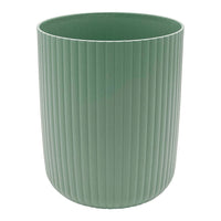 Mainstays 1.64 Gallon Plastic Ribbed Wastebasket, Green EasyOptionXY LLC