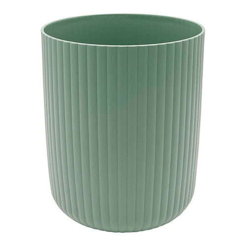 Mainstays 1.64 Gallon Plastic Ribbed Wastebasket, Green EasyOptionXY LLC