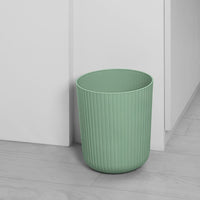 Mainstays 1.64 Gallon Plastic Ribbed Wastebasket, Green EasyOptionXY LLC