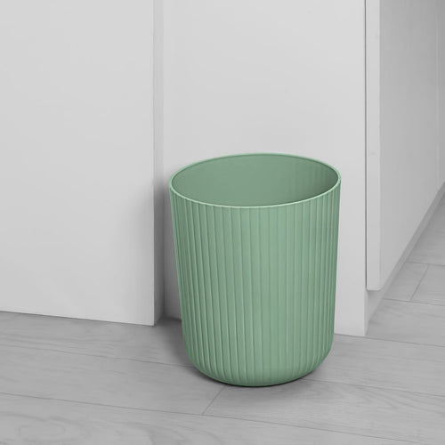 Mainstays 1.64 Gallon Plastic Ribbed Wastebasket, Green EasyOptionXY LLC