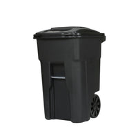 Toter 48-gallon black garbage can with wheels and lid EasyOptionXY LLC