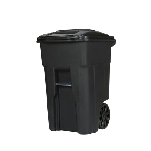 Toter 48-gallon black garbage can with wheels and lid EasyOptionXY LLC