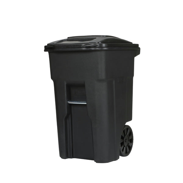 Toter 48-gallon black garbage can with wheels and lid EasyOptionXY LLC