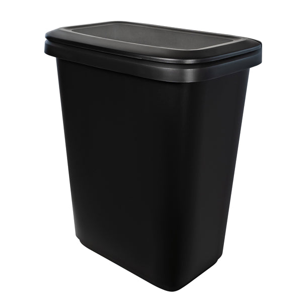 Hefty 20.4 Gallon Trash Can, Plastic Dual Function Divided Extra Large Kitchen Trash Can, Black EasyOptionXY LLC