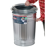 Behrens 31-Gallon Steel Trash Can EasyOptionXY LLC