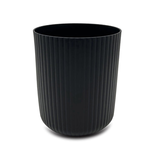Mainstays 1.64 Gallon Plastic Ribbed Wastebasket, Black EasyOptionXY LLC