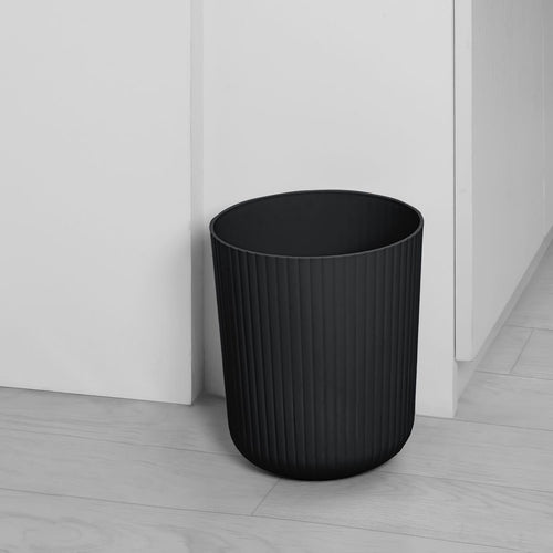 Mainstays 1.64 Gallon Plastic Ribbed Wastebasket, Black EasyOptionXY LLC