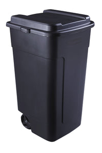 Rubbermaid 50 gal Roughneck Wheeled Plastic Garage Trash Can, Black EasyOptionXY LLC
