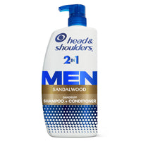 Head and Shoulders Mens 2 in 1 Dandruff Shampoo and Conditioner; Sandalwood; 28.2 oz EasyOptionXY LLC