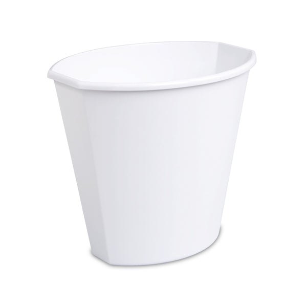 Sterilite 2.5 Gal. Wastebasket, Plastic, Bathroom, White Trash Can EasyOptionXY LLC