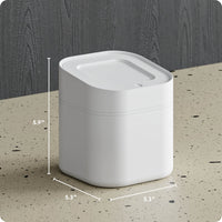 U Brands Desktop Mini Trash Can, Wastebasket, Indoor, Office, 5.9 x 5.3 x 5.3 in., White, 1 Each EasyOptionXY LLC