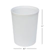 Mainstays Frosted Plastic Bathroom White Wastebasket, 2.1 gal EasyOptionXY LLC