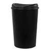 Hefty 12.8 Gallon Trash Can, Plastic Semi Round Touch Top Kitchen Trash Can, Black EasyOptionXY LLC