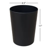 Mainstays Metal Waste Basket, Black EasyOptionXY LLC
