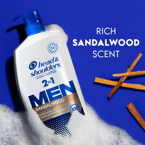 Head and Shoulders Mens 2 in 1 Dandruff Shampoo and Conditioner; Sandalwood; 28.2 oz EasyOptionXY LLC