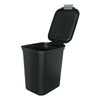 Hefty 7.7 Gallon Trash Can, Plastic Hinged Locking Lid Kitchen Trash Can, Black EasyOptionXY LLC