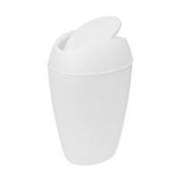 Umbra 2.4 gal Twirla Polypropylene Swing-Top Lid Bathroom Trash Can Garbage Can, White EasyOptionXY LLC