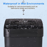Clackibukvyz 2.5 Gallon Automatic Trash Can, Black, 1 Pack EasyOptionXY LLC