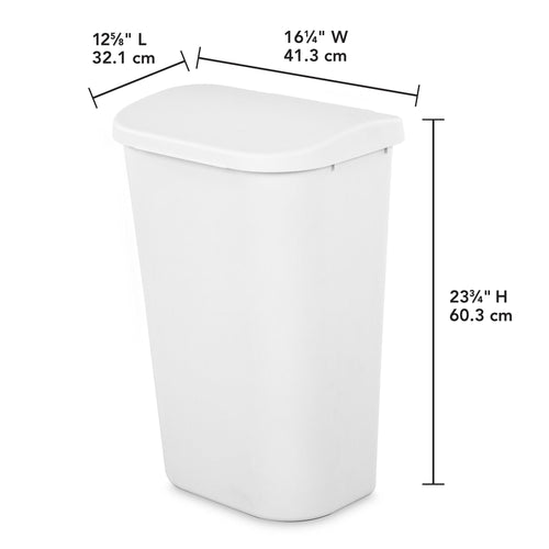 Sterilite 11.3 gallon Lift Top, White EasyOptionXY LLC