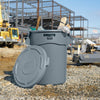 Rubbermaid Brute 32-Gallon Trash Can with Lid, Grey EasyOptionXY LLC