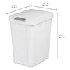 Sterilite 7.5 Gallon Trash Can, Plastic Touch Top Office Trash Can, 4 Pack, White EasyOptionXY LLC